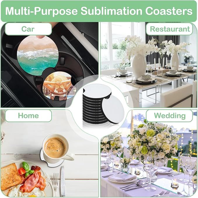 10/20 stuks sublimatie blanco  - Coaster Sublimation Blank recensie en prijs