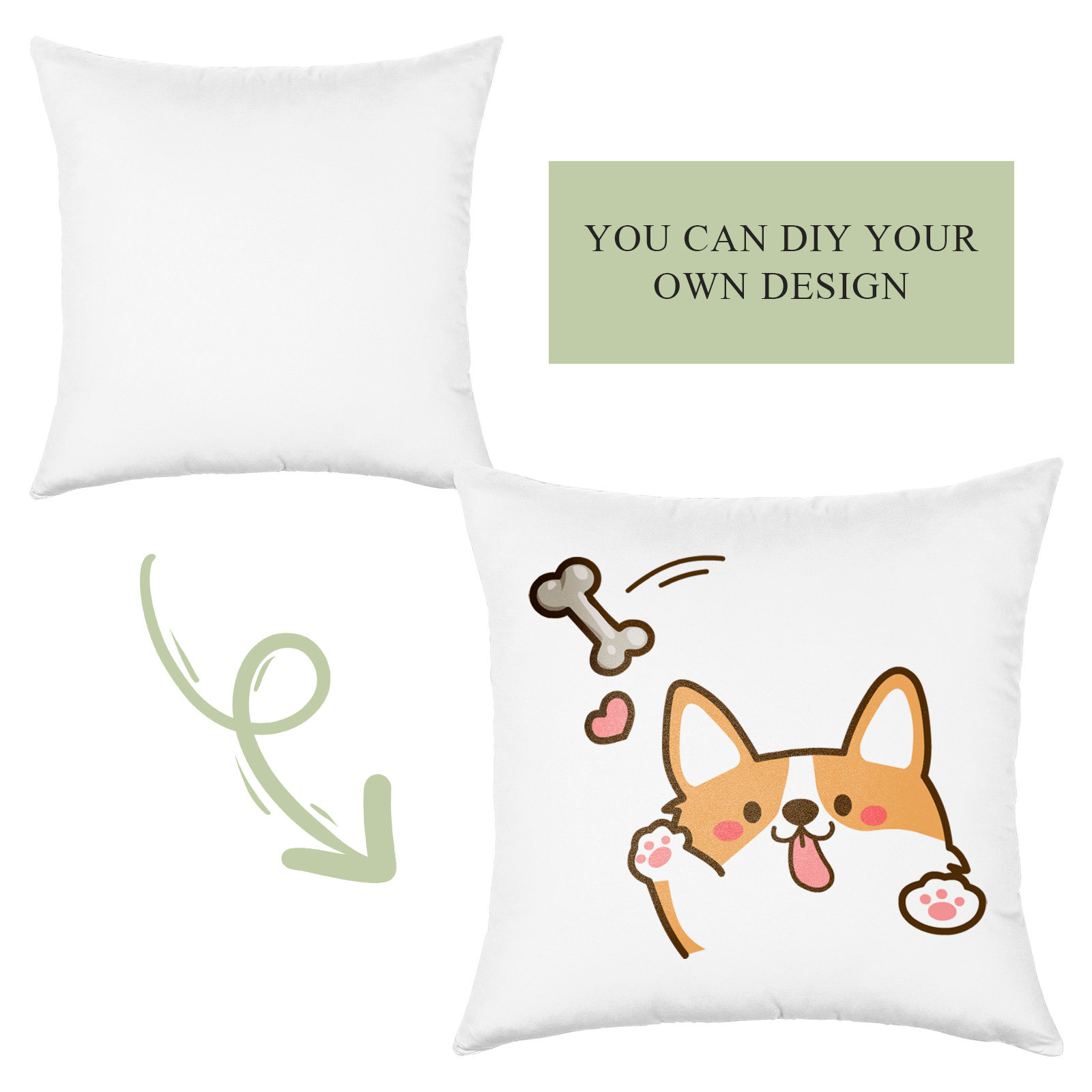 4 stuks witte sublimatie kusse - Pillow Cover Sublimation recensie en prijs