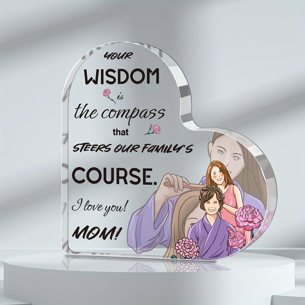 Familie Hartvormig Acryl Plaqu - Photo Acrylic Block recensie en prijs